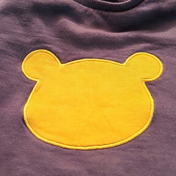 Grey pullover sweatshirt with Winnie the Pooh outline - Picture 3 of 3